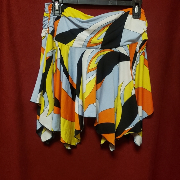 90'S JENETTE ASYMETRICAL MINI SKIRT/M/GPLC - Picture 5 of 5